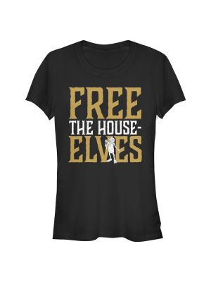 Junior's Harry Potter Dobby Free House-elves T-shirt