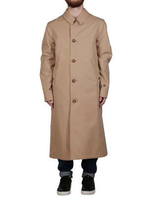 Burberry Reversible Buttoned Gabardine Car Coat