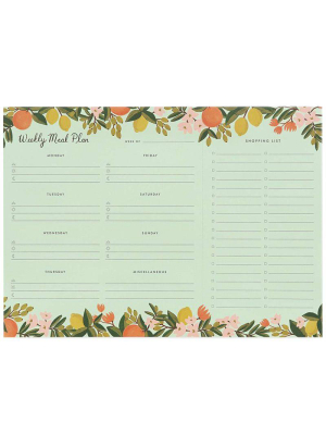 Citrus Floral Meal Planner