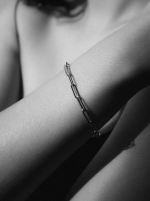 Paperclip Heavy Bracelet | Sterling Silver