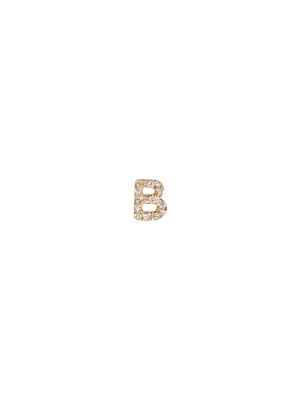 Diamond Letter B Charm