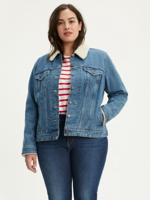 Sherpa Trucker Jacket (plus Size)