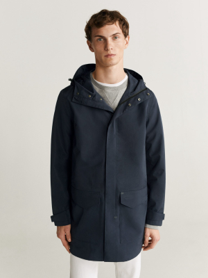 Hooded Water-repellent Parka
