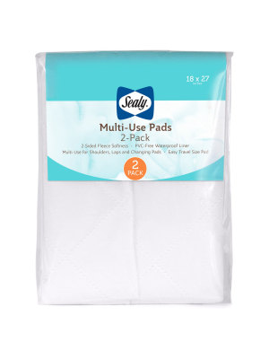 Sealy Multi-use Fleece Liner Pads With Waterproof Liner - 2pk