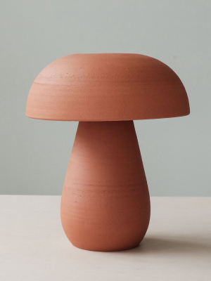 Nicholas Bijan Pourfard Terracotta Mushroom Table Lamp