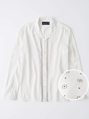 Resort Collar Rsvp Button-up Shirt