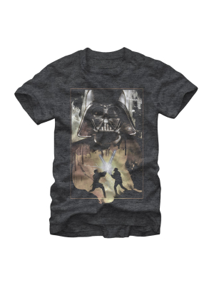 Men's Star Wars Anakin And Obi-wan Battle T-shirt