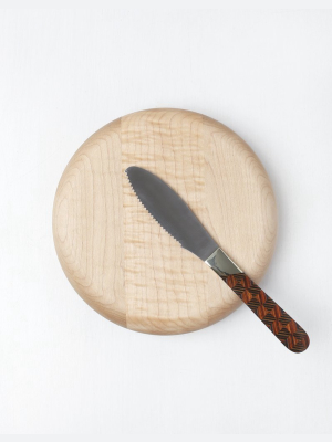 Small Round Maple Cutting And Serving Board