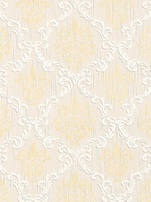 Floral Trellis Wallpaper In Cream And Beige Design By Bd Wall