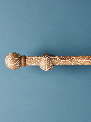 Twig-etched Curtain Rod Set