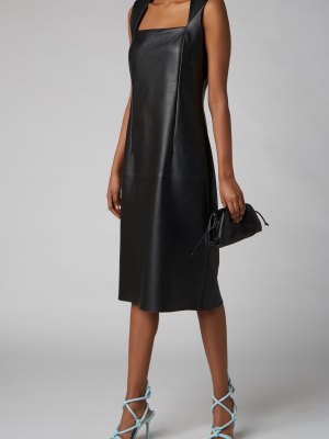 Leather Midi Dress