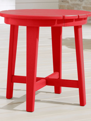 Vista Ii Sunset Red Adirondack Side Table