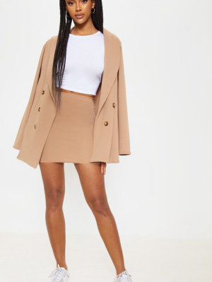 Camel Mini Suit Skirt