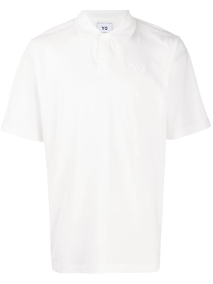 Y-3 Logo Embroidered Polo Shirt