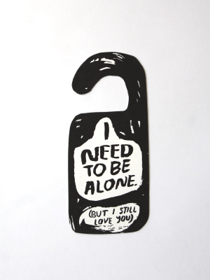 Alone Time Door Hangers