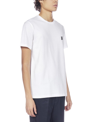 Burberry Logo Embroidered T-shirt