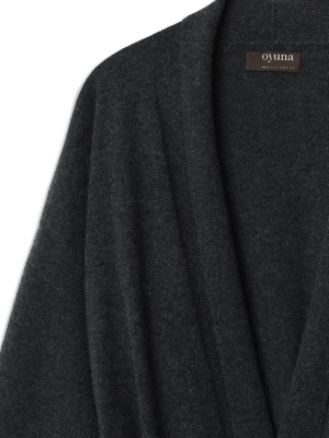 Legere Dressing Gown In Charcoal