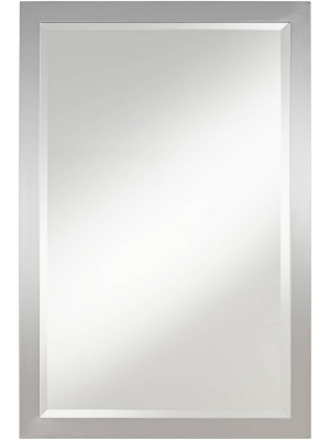 Possini Euro Design Possini Euro Metzeo Chrome 22" X 33" Wall Mirror