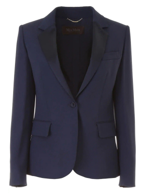 Max Mara Single Breasted Tuxedo Blazer