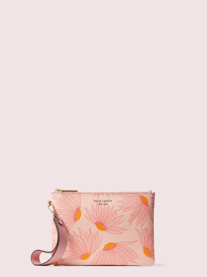 Spencer Falling Flower Small Pouch Wristlet