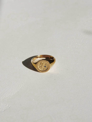 Amulet Strength Signet Ring | 9ct Yellow Gold