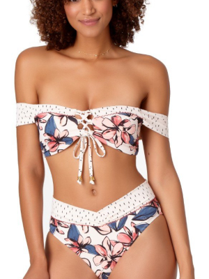 Anne Cole Studio Bondi Floral Off The Shoulder Bikini Top