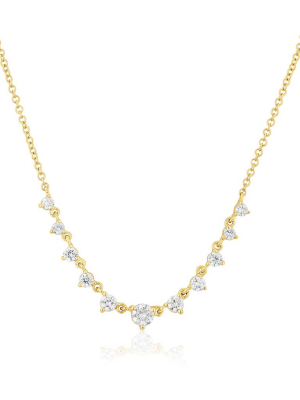 14kt Yellow Gold Diamond Francine Necklace