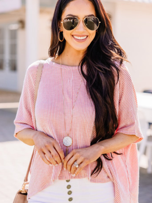 Confident Decisions Blush Pink Ribbed Top