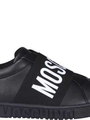 Moschino Logo Print Low-top Sneakers