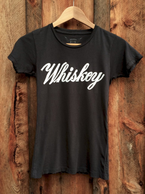 Whiskey Women's Vintage Tee Black/white