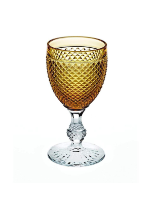 Vista Alegre Bicos Bicolor Goblet With Amber Top