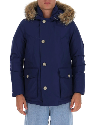 Woolrich Fur Trim Hooded Arctic Coat