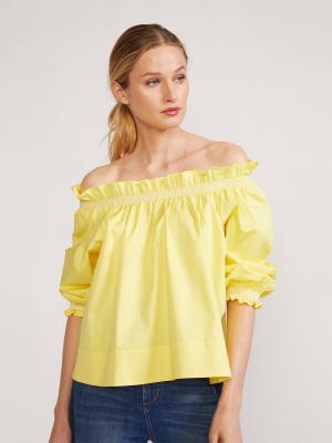 Cotton Off Shoulder Top