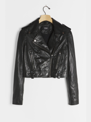 Lamarque Ciara Leather Moto Jacket