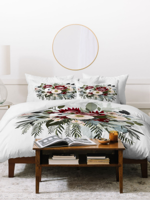 Iveta Abolina Floral Sun Duvet Set - Deny Designs