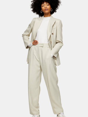 Marl Slouch Suit Pants