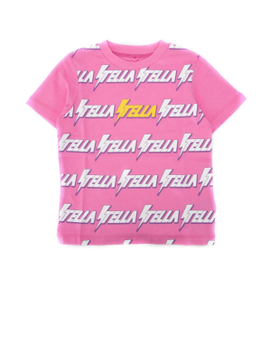 Stella Mccartney Kids Stella Logo Print Crewneck T-shirt