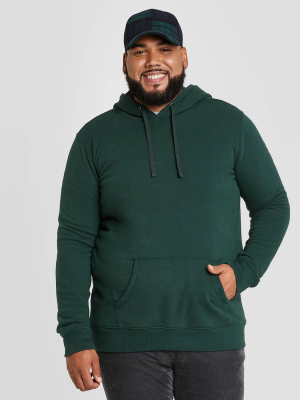 Men's Big & Tall Regular Fit Fleece Pullover Hoodie Sweatshirt - Goodfellow & Co™ Green