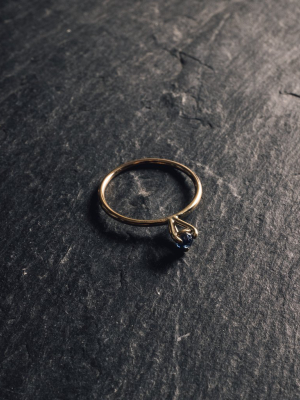 Mirta Eye Sapphire Ring, 9k Gold