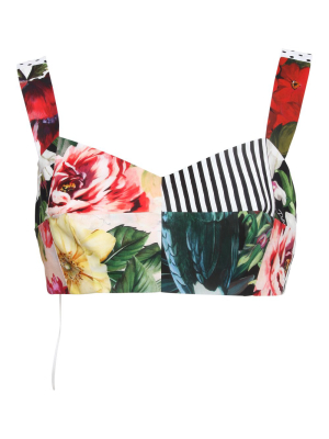 Dolce & Gabbana Multi Panel Crop Top