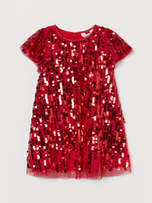 Sequined Tulle Dress