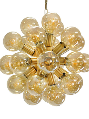 Glass Globe Chandelier In Various Colors