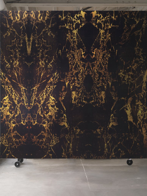 Black Metallic Marble Wallpaper Design By Piet Hein Eek For Nlxl Wallpaper