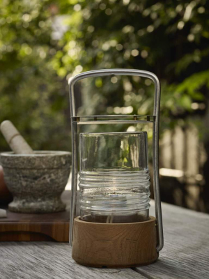 Skagerak Teak Oil Bollard Lamp