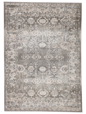 Vibe By Jaipur Living Valente Oriental Gray/ White Runner Rug (2'2"x8')