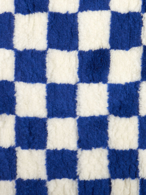 Checkmate Shag Rug, Blue