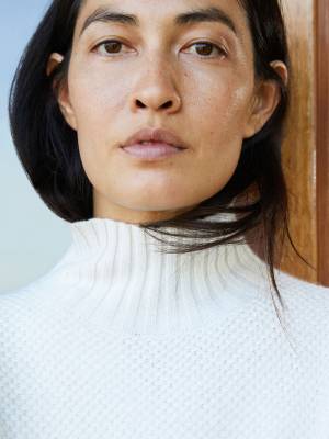 The Oversized Stroopwafel Turtleneck In Recashmere