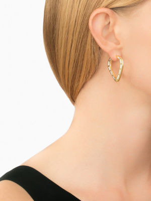 Cobra Hoop Earrings - Black Jade