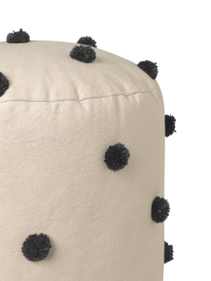 Dot Tufted Pouf In Various Colors