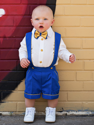 Charlie Shorts Set (royal Blue & Gold)